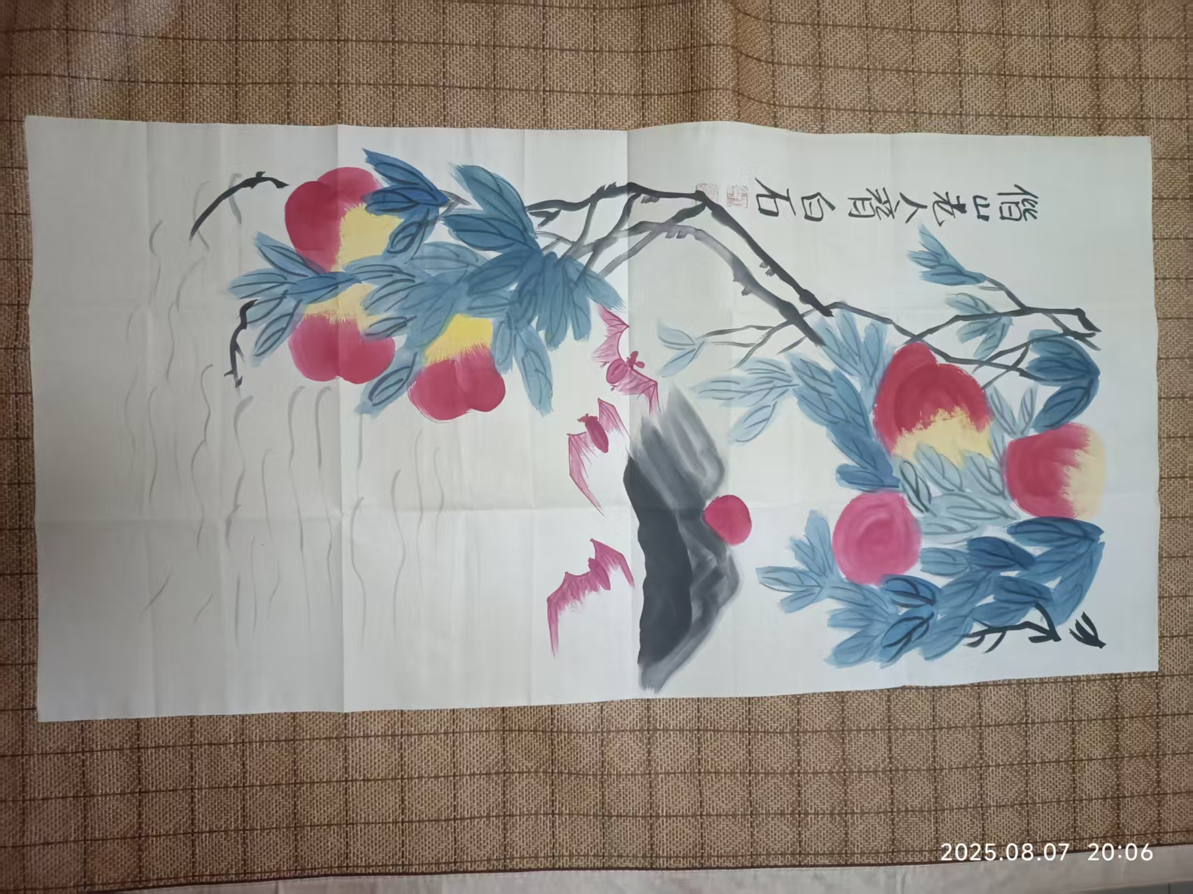 白石老人–寿桃华茂艺术品交易平台华茂艺术全球交易平台