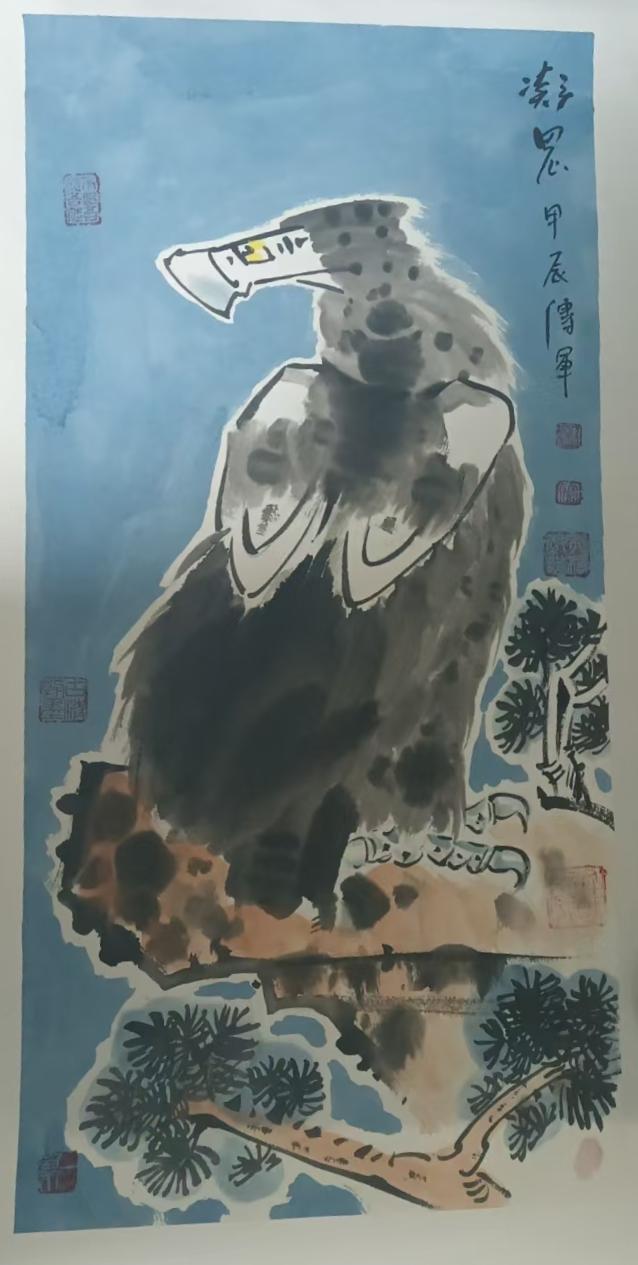 《雄鹰独立图》华茂艺术品交易平台华茂艺术全球交易平台