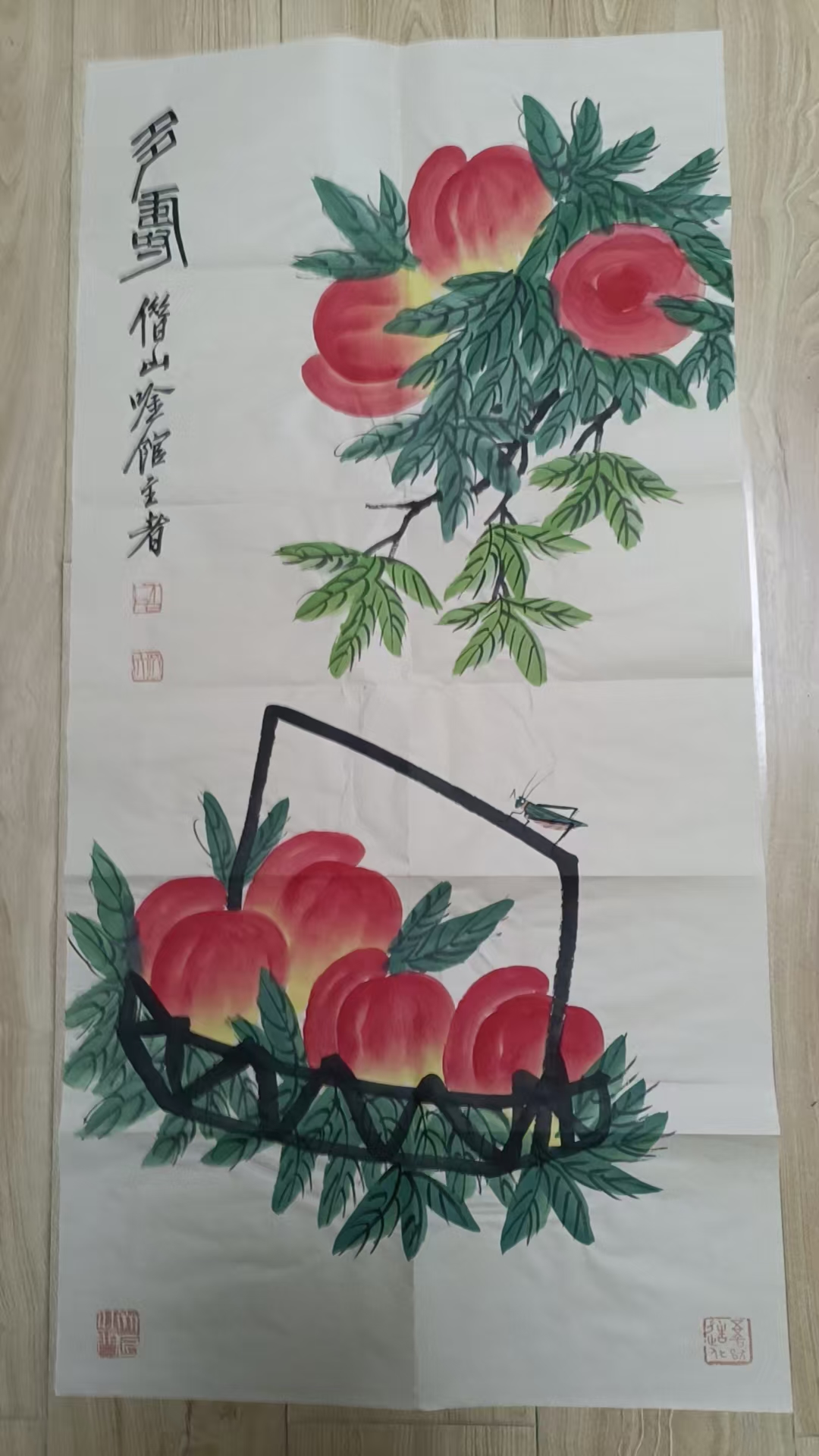《仙寿多子图》华茂艺术品交易平台华茂艺术全球交易平台