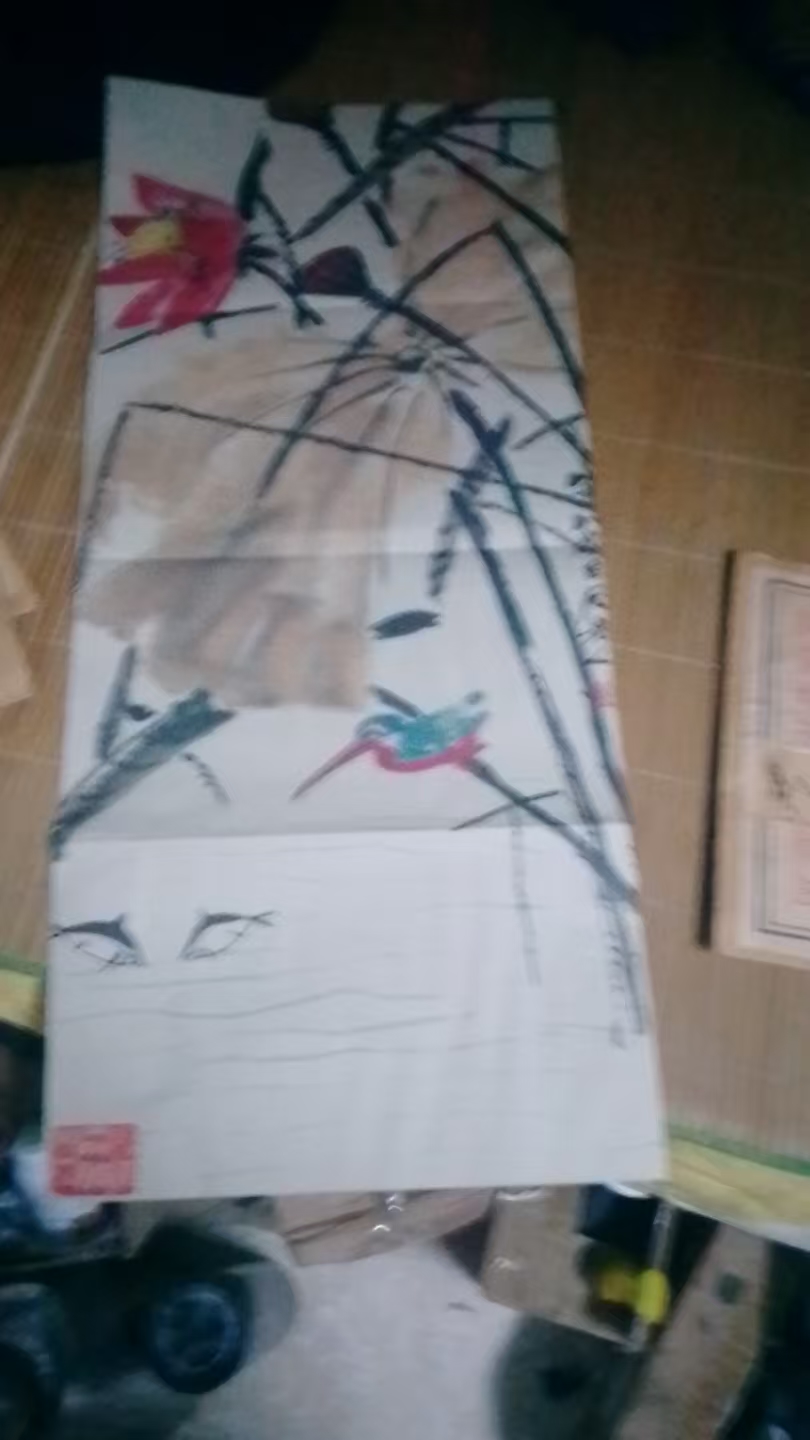 齐白石八十八岁老人鸟花图华茂艺术品交易平台华茂艺术全球交易平台