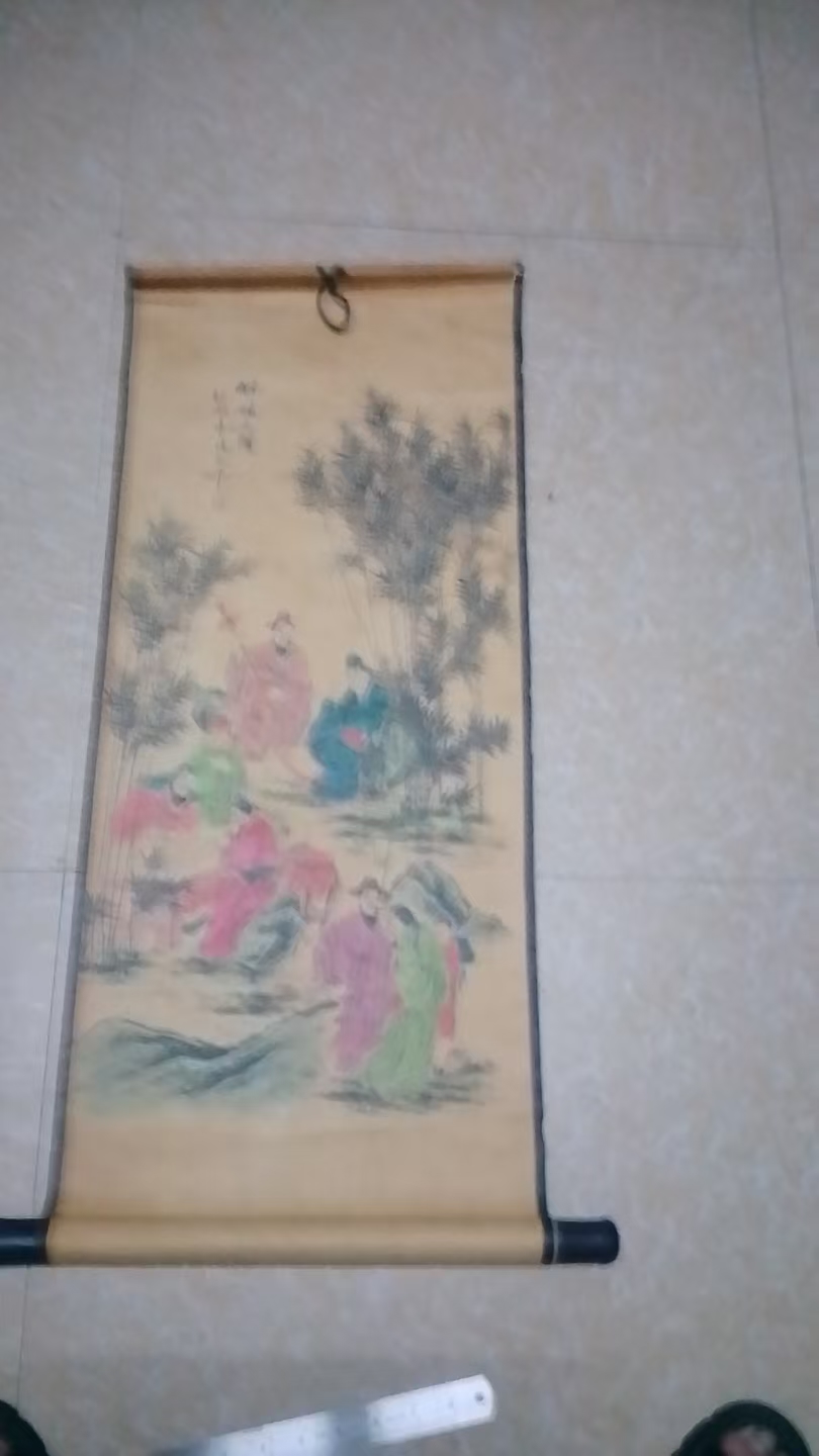张大千竹林七贤华茂艺术品交易平台华茂艺术全球交易平台