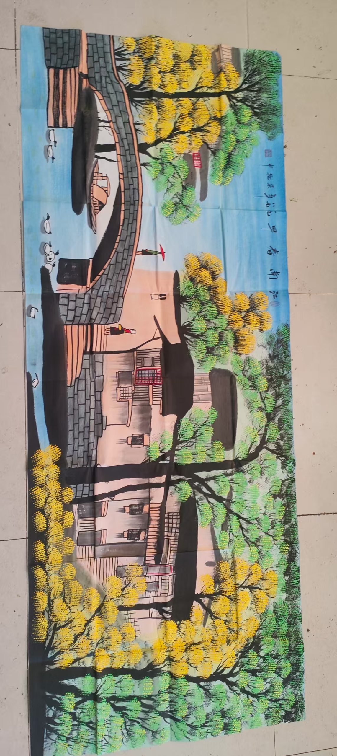 吴冠中江南春早华茂艺术品交易平台华茂艺术全球交易平台
