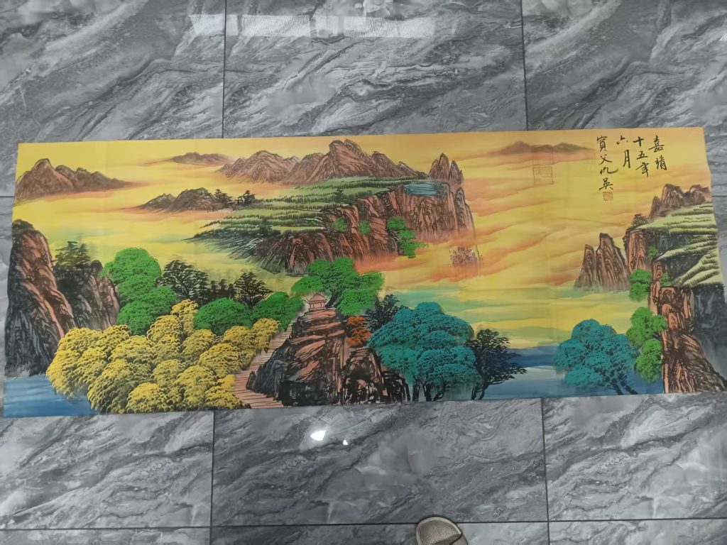 图片[1]华茂艺术品交易平台仇英山水图华茂艺术品交易平台华茂艺术全球交易平台