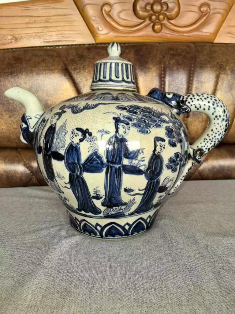 图片[1]华茂艺术品交易平台青花瓷执壶华茂艺术品交易平台华茂艺术全球交易平台
