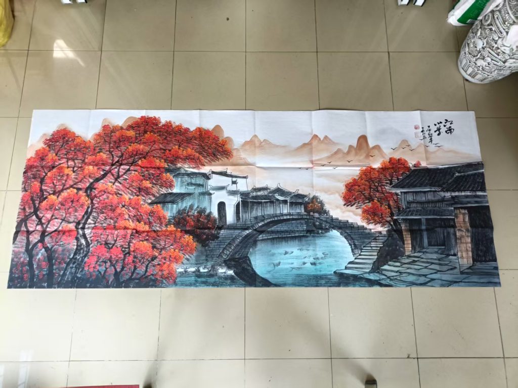 图片[1]华茂艺术品交易平台《江南秋韵图》华茂艺术品交易平台华茂艺术全球交易平台