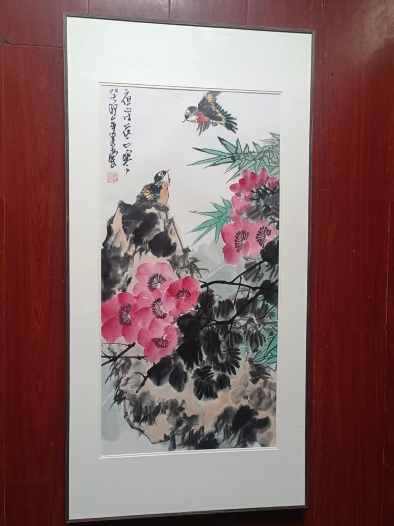 图片[1]华茂艺术品交易平台《寒夜双栖图》华茂艺术品交易平台华茂艺术全球交易平台