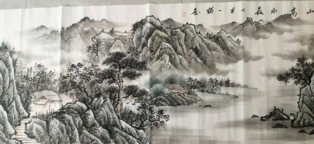 图片[1]华茂艺术品交易平台《高山流水长卷图》华茂艺术品交易平台华茂艺术全球交易平台