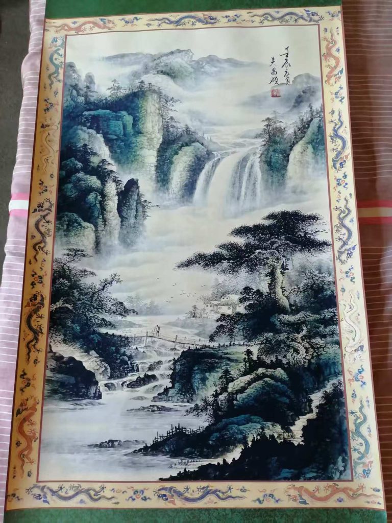图片[1]华茂艺术品交易平台​​水墨山水画华茂艺术品交易平台华茂艺术全球交易平台