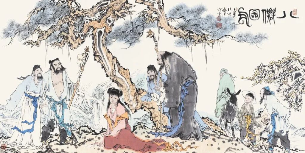 图片[1]华茂艺术品交易平台范曾 说法莲花次第开华茂艺术品交易平台华茂艺术全球交易平台